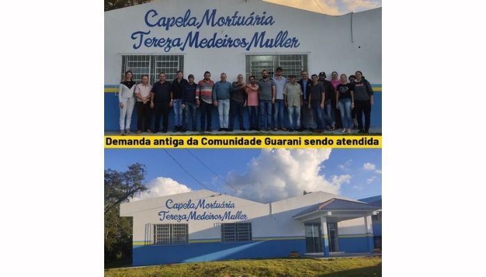 Nova Laranjeiras - Prefeito Fábio Entrega Chaves da Capela Mortuária para Rio Guarani